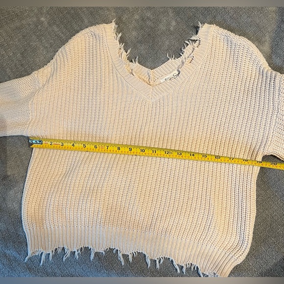 Jessica Simpson Off White Cotton Sweater - Picture 7 of 9